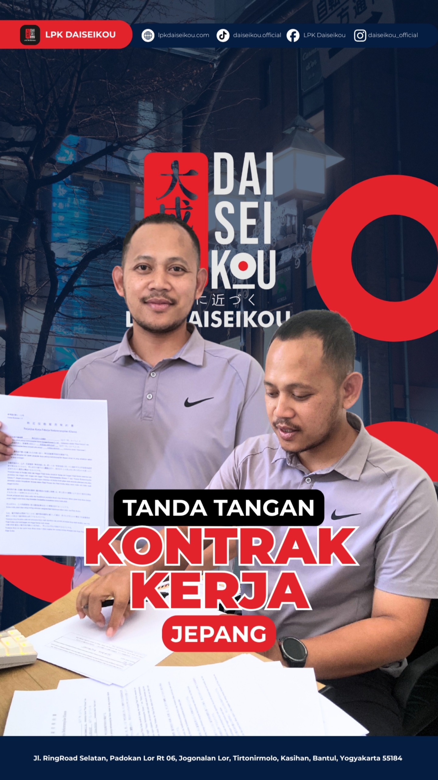 Tanda Tangan Kontrak Kerja Jepang