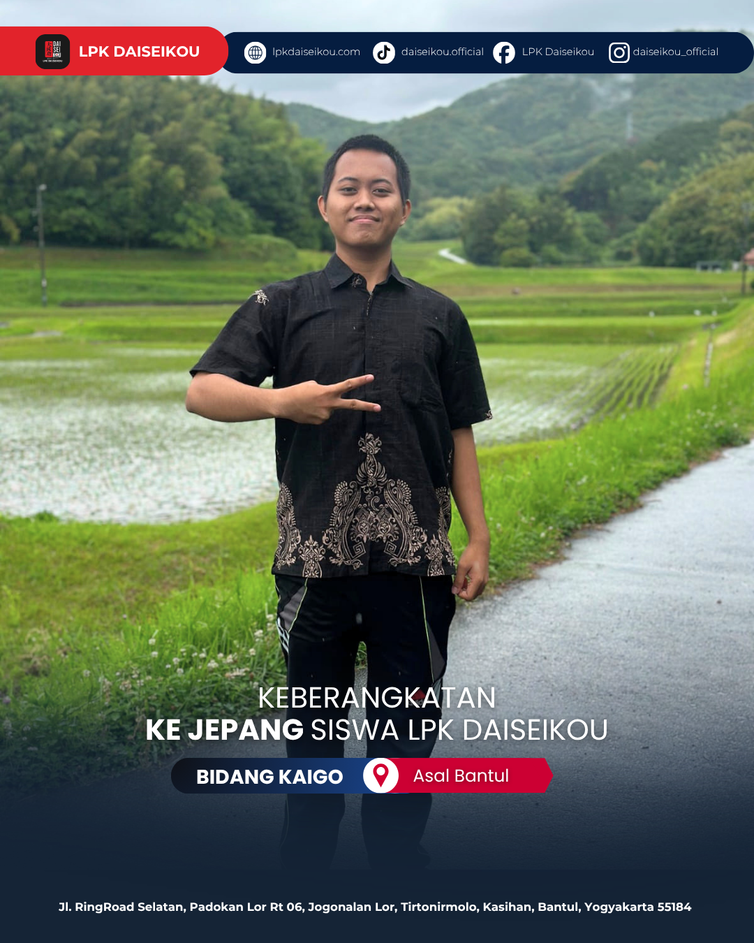 Dari Bantul ke Negeri Sakura: Selamat Atas Keberangkatan Siswa LPK Daiseikou Bidang Kaigo ke Jepang!